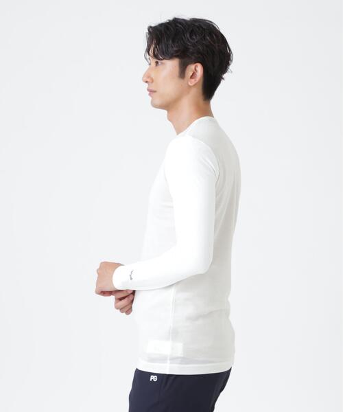 PEARLY GATES(パーリーゲイツ)の「Super Natural ウールメッシュ × ナイロンベア天竺(MENS)(Tシャツ/カットソー・メンズ・ネイビー/ホワイト・MEDIUM/X-LARGE/LARGE)」の7枚目の写真