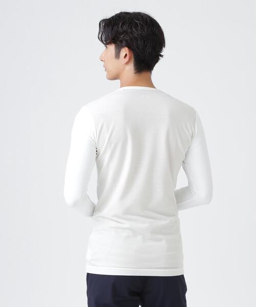 PEARLY GATES(パーリーゲイツ)の「Super Natural ウールメッシュ × ナイロンベア天竺(MENS)(Tシャツ/カットソー・メンズ・ネイビー/ホワイト・MEDIUM/X-LARGE/LARGE)」の8枚目の写真