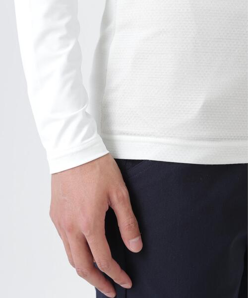 PEARLY GATES(パーリーゲイツ)の「Super Natural ウールメッシュ × ナイロンベア天竺(MENS)(Tシャツ/カットソー・メンズ・ネイビー/ホワイト・MEDIUM/X-LARGE/LARGE)」の12枚目の写真