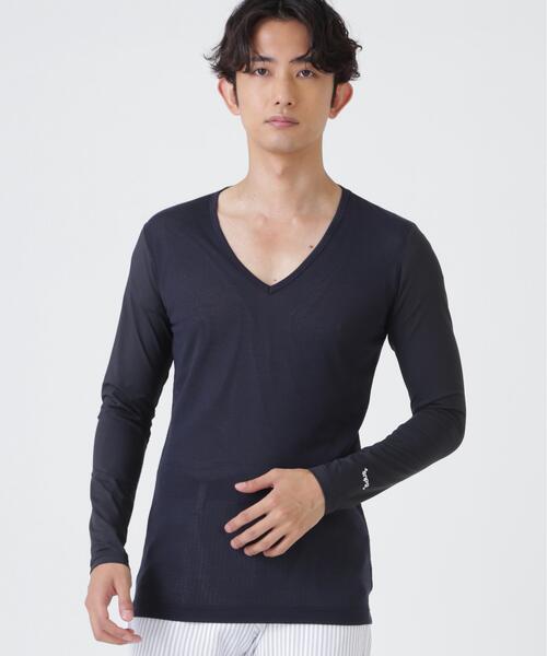 PEARLY GATES(パーリーゲイツ)の「Super Natural ウールメッシュ × ナイロンベア天竺(MENS)(Tシャツ/カットソー・メンズ・ネイビー/ホワイト・MEDIUM/X-LARGE/LARGE)」の18枚目の写真