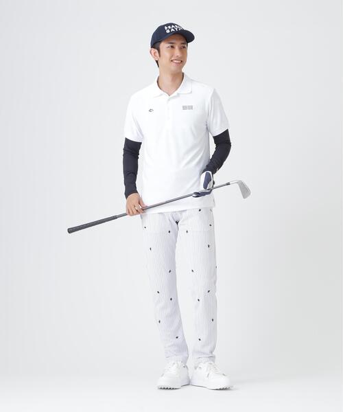 PEARLY GATES(パーリーゲイツ)の「Super Natural ウールメッシュ × ナイロンベア天竺(MENS)(Tシャツ/カットソー・メンズ・ネイビー/ホワイト・MEDIUM/X-LARGE/LARGE)」の21枚目の写真