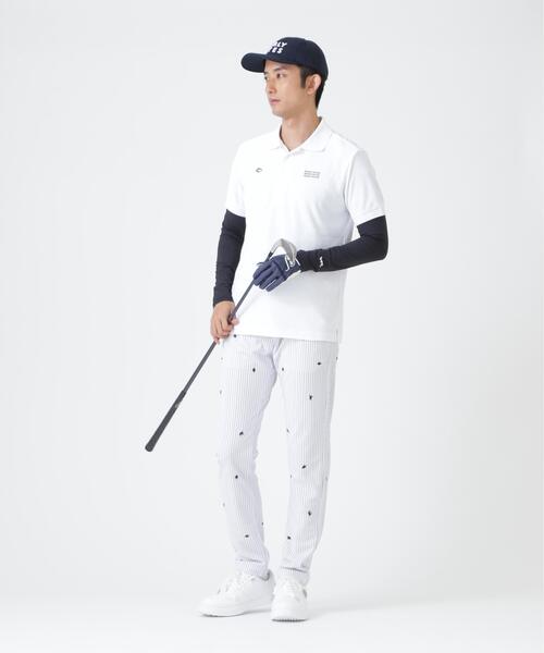 PEARLY GATES(パーリーゲイツ)の「Super Natural ウールメッシュ × ナイロンベア天竺(MENS)(Tシャツ/カットソー・メンズ・ネイビー/ホワイト・MEDIUM/X-LARGE/LARGE)」の22枚目の写真