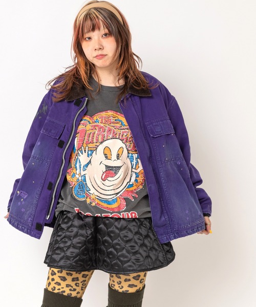 RNA(アールエヌエー)の「J2213 ビンテージペイントカバーオール(カバーオール・レディース・パープル/ライトインディゴブルー・MEDIUM)」の12枚目の写真