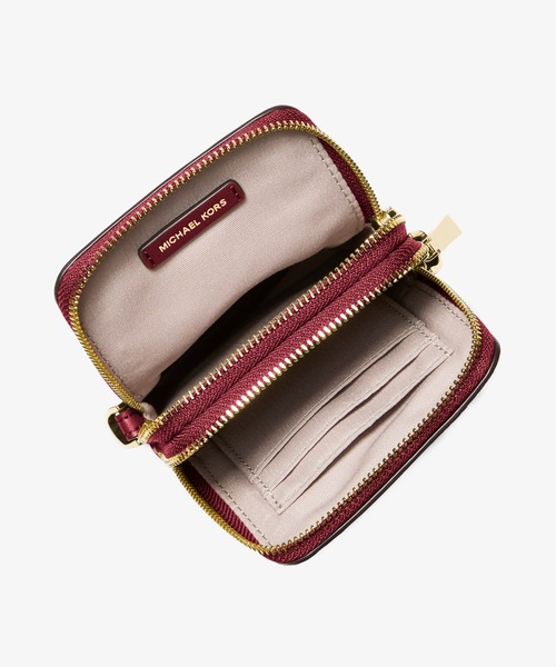 MICHAEL KORS（マイケルコース）の「JET SET ペブルレザー スマートフォン クロスボディ スモール（ショルダーバッグ・レディース・レッド系・FREE）」の3枚目の写真