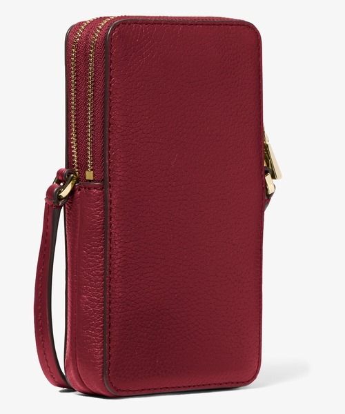 MICHAEL KORS（マイケルコース）の「JET SET ペブルレザー スマートフォン クロスボディ スモール（ショルダーバッグ・レディース・レッド系・FREE）」の4枚目の写真