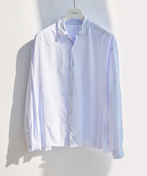 KANEMASA PHIL.(カネマサフィル)の「【KANEMASA PHIL.】46G Artisan Shirt(シャツ/ブラウス・メンズ・パープル/ホワイト/ブラック・L/M)」の4枚目の写真