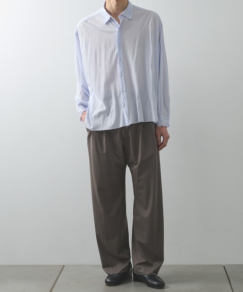 KANEMASA PHIL.(カネマサフィル)の「【KANEMASA PHIL.】46G Artisan Shirt(シャツ/ブラウス・メンズ・パープル/ホワイト/ブラック・L/M)」の10枚目の写真