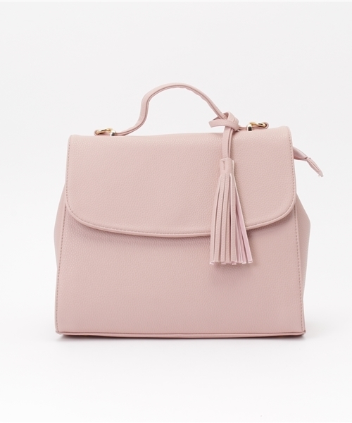 mystic(ミスティック)の「【mystic】フラップ2WAYBAG(トートバッグ・レディース・グレー/ブラック/キャメル/ベージュ/ピンク・フリ-)」の5枚目の写真