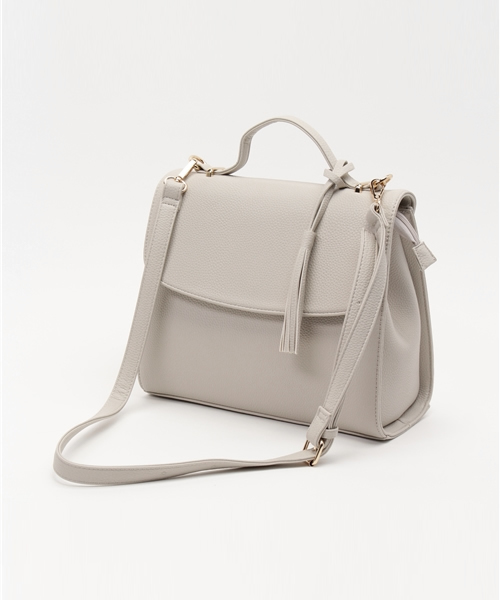 mystic(ミスティック)の「【mystic】フラップ2WAYBAG(トートバッグ・レディース・グレー/ブラック/キャメル/ベージュ/ピンク・フリ-)」の13枚目の写真