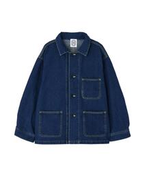 BEAVER（ビーバー）の「B omnivore/ビーオムニボー　12ozデニムカバーオール（WOMEN’S）（デニムジャケット）」