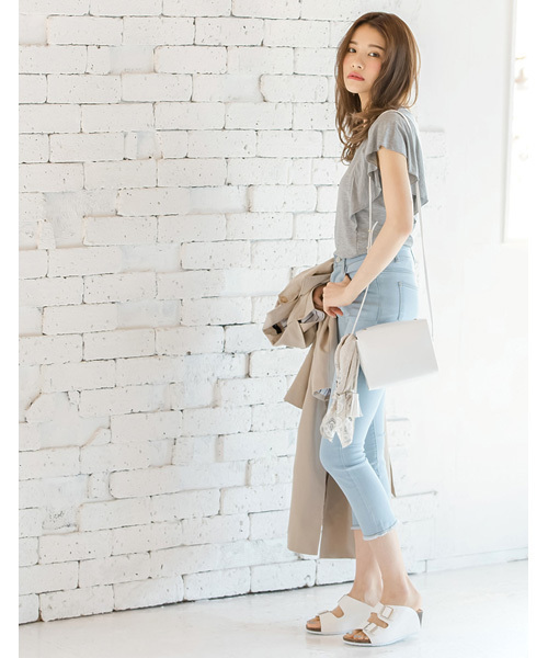 Re:EDIT（リエディ）の「ダブルベルトタイプ足に優しい楽ちんウェッジソールサンダル/スリッパサンダル[Re:EDIT/リエディ][春夏新作]（サンダル・レディース・ブラック/ブラック系その他/シルバー/ホワイト/ネイビー/ホワイト系その他・MEDIUM/X-LARGE/LARGE/SMALL）」の19枚目の写真