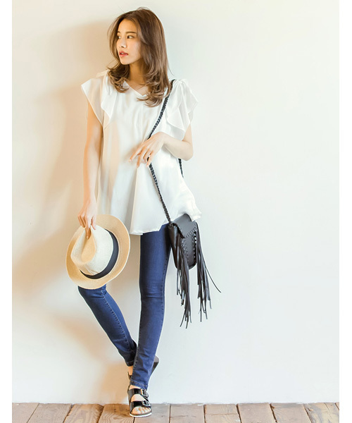 Re:EDIT（リエディ）の「ダブルベルトタイプ足に優しい楽ちんウェッジソールサンダル/スリッパサンダル[Re:EDIT/リエディ][春夏新作]（サンダル・レディース・ブラック/ブラック系その他/シルバー/ホワイト/ネイビー/ホワイト系その他・MEDIUM/X-LARGE/LARGE/SMALL）」の12枚目の写真