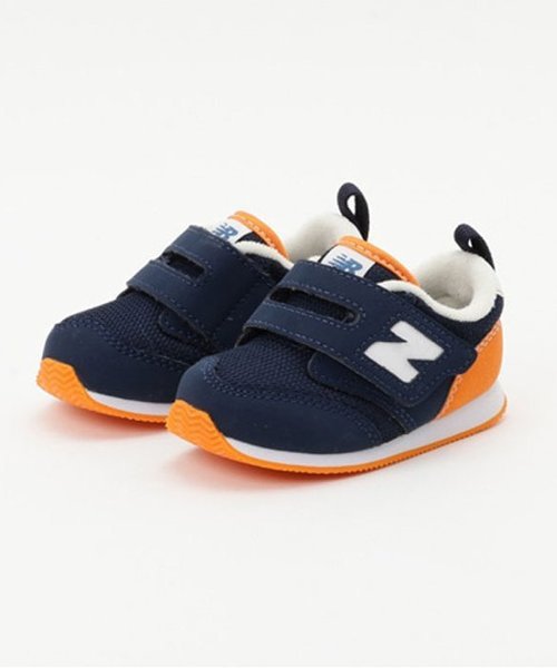 NEW BALANCE（ニューバランス）の「NBスニーカー(ニューバランス)（スニーカー・キッズ・ネイビー/グリーン/ピンク・12/12.5）」の2枚目の写真
