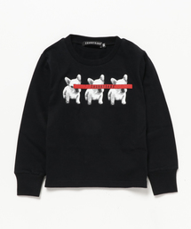 CHUBBYGANG | フレンチブルロゴネームロングTシャツ(Tシャツ/カットソー)