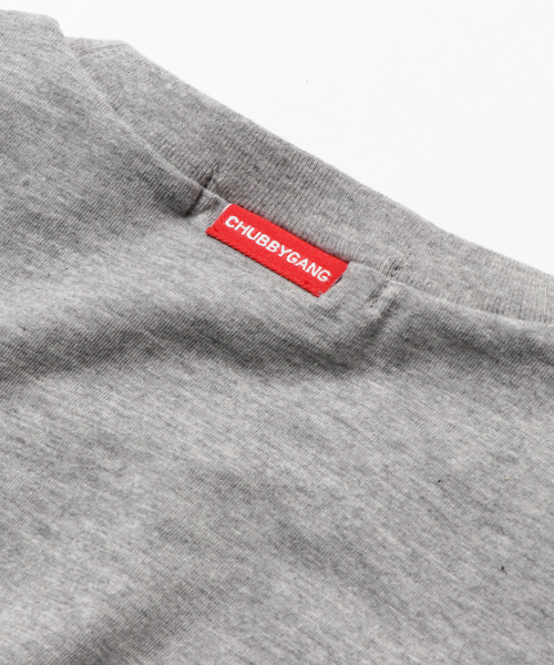 CHUBBYGANG（チャビーギャング）の「フレンチブルロゴネームロングTシャツ（Tシャツ/カットソー・キッズ・ホワイト/ライトグレー/ブラック・100/120/150/110/130/160/140）」の8枚目の写真