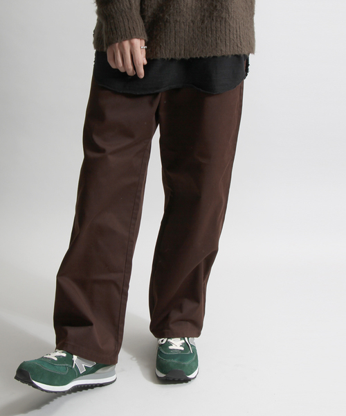 WEGO（ウィゴー）の「WEGO/ツイルイージーワイドパンツ（その他パンツ・メンズ・ブラウン/ブラック/ベージュ・MEDIUM/LARGE）」の3枚目の写真