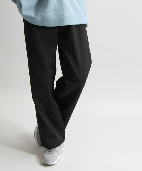 WEGO（ウィゴー）の「WEGO/ツイルイージーワイドパンツ（その他パンツ・メンズ・ブラウン/ブラック/ベージュ・MEDIUM/LARGE）」の2枚目の写真