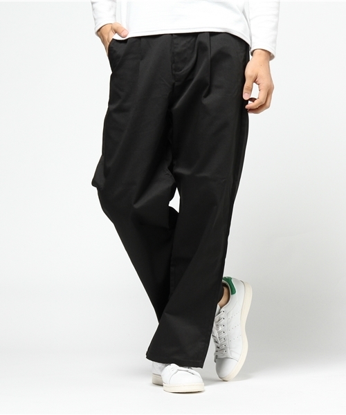 WEGO（ウィゴー）の「WEGO/ツイルイージーワイドパンツ（その他パンツ・メンズ・ブラウン/ブラック/ベージュ・MEDIUM/LARGE）」の6枚目の写真