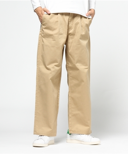 WEGO（ウィゴー）の「WEGO/ツイルイージーワイドパンツ（その他パンツ・メンズ・ブラウン/ブラック/ベージュ・MEDIUM/LARGE）」の5枚目の写真