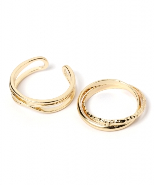 LEPSIM(レプシィム)の「4PセットリングSS 744817(リング・レディース・シルバー/ゴールド/ゴールド系その他・ONE SIZE)」の9枚目の写真