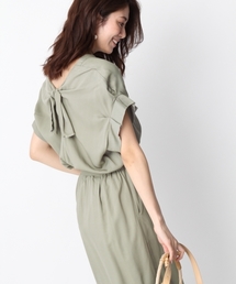 Andemiu | 【WEB限定】バックリボンタックワンピース748886(ワンピース)