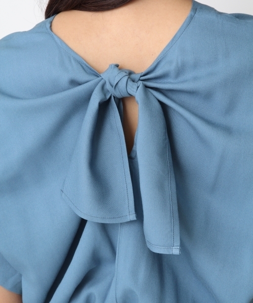 Andemiu（アンデミュウ）の「【WEB限定】バックリボンタックワンピース748886（ワンピース・レディース・ブルー/カーキ/ライトグレー・FREE）」の20枚目の写真