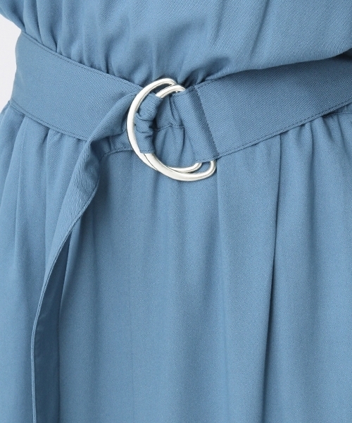 Andemiu（アンデミュウ）の「【WEB限定】バックリボンタックワンピース748886（ワンピース・レディース・ブルー/カーキ/ライトグレー・FREE）」の12枚目の写真
