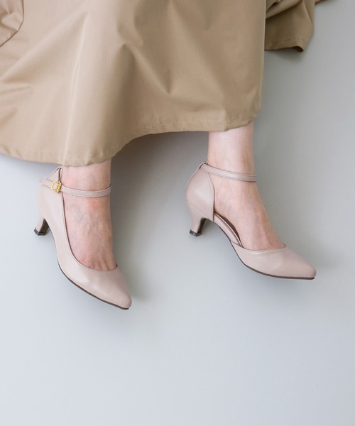 【人気のデザイン】ネブローニ ストラップ パンプス キレイめ セール】 【NEBULONI E.(ネブローニ)】 V STRAP HEEL （フラット