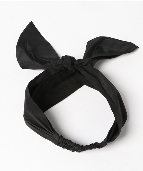 Te chichi（テチチ）の「リネンターバン（ヘアバンド・レディース・ブラック/ベージュ/ネイビー・ﾌﾘ-）」の5枚目の写真