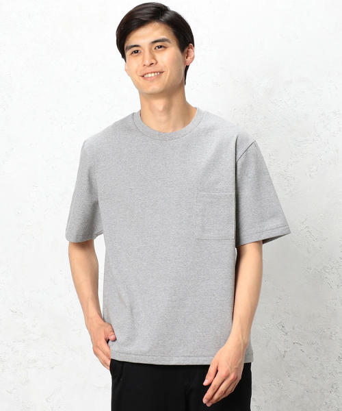 MXP(エムエックスピー)の「◇JY MXP MEDIUM ビッグシルエットポケットTシャツ(Tシャツ/カットソー・メンズ・ブラック/ホワイト/ネイビー/グレー・SMALL/LARGE/X-LARGE/MEDIUM)」の1枚目の写真