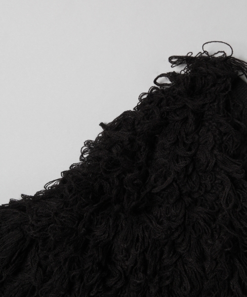 JEANASIS（ジーナシス）の「ループカーディガン/766873（カーディガン/ボレロ・レディース・ベージュ/レッド/ブラック・FREE）」の6枚目の写真