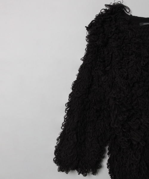 JEANASIS（ジーナシス）の「ループカーディガン/766873（カーディガン/ボレロ・レディース・ベージュ/レッド/ブラック・FREE）」の7枚目の写真