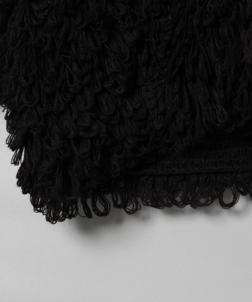 JEANASIS（ジーナシス）の「ループカーディガン/766873（カーディガン/ボレロ・レディース・ベージュ/レッド/ブラック・FREE）」の9枚目の写真