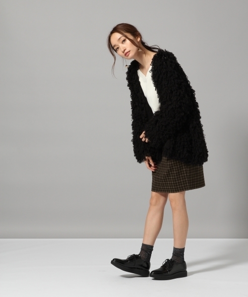 JEANASIS（ジーナシス）の「ループカーディガン/766873（カーディガン/ボレロ・レディース・ベージュ/レッド/ブラック・FREE）」の13枚目の写真