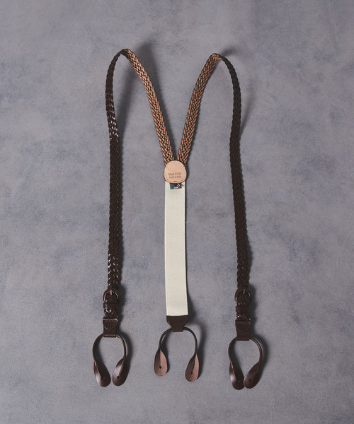 UNITED ARROWS（ユナイテッドアローズ）の「UADB メッシュ ブレイシス（サスペンダー）（サスペンダー・メンズ・ブラック/ダークブラウン・FREE）」の2枚目の写真