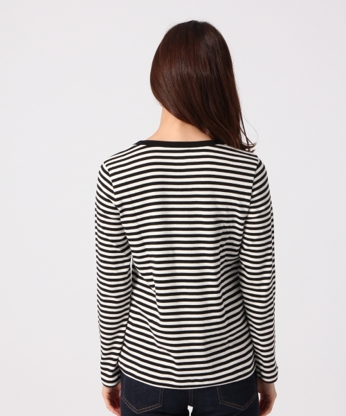 GLOBAL WORK（グローバルワーク）の「スーピマコットンインナー長袖（Tシャツ/カットソー・レディース・ホワイト/ブラック/ワインレッド/その他/グレー・SMALL/MEDIUM/LARGE）」の7枚目の写真