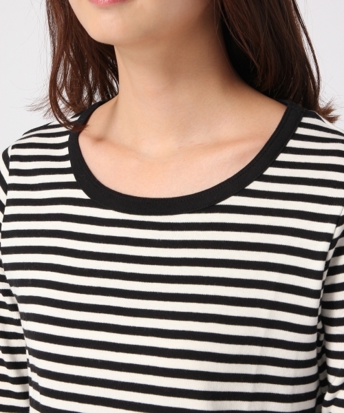 GLOBAL WORK（グローバルワーク）の「スーピマコットンインナー長袖（Tシャツ/カットソー・レディース・ホワイト/ブラック/ワインレッド/その他/グレー・SMALL/MEDIUM/LARGE）」の8枚目の写真