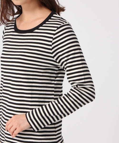 GLOBAL WORK（グローバルワーク）の「スーピマコットンインナー長袖（Tシャツ/カットソー・レディース・ホワイト/ブラック/ワインレッド/その他/グレー・SMALL/MEDIUM/LARGE）」の9枚目の写真