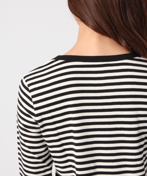 GLOBAL WORK（グローバルワーク）の「スーピマコットンインナー長袖（Tシャツ/カットソー・レディース・ホワイト/ブラック/ワインレッド/その他/グレー・SMALL/MEDIUM/LARGE）」の12枚目の写真