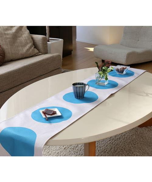 Jubilee（ジュビリー）の「天然リネン 北欧デザイン テーブルランナー（ランチョンマット/テーブルウェア・レディース・ホワイト/ライトグレー/ライトブルー/ネイビー/グレー/ブルー/ホワイト×ブルー/ホワイト×グレー・FREE）」の3枚目の写真