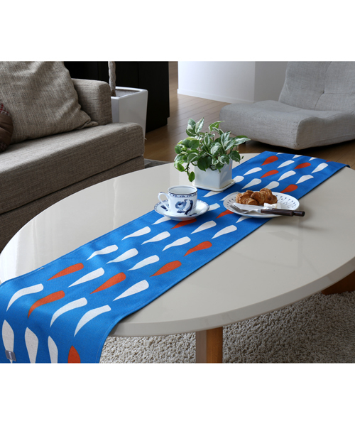 Jubilee（ジュビリー）の「天然リネン 北欧デザイン テーブルランナー（ランチョンマット/テーブルウェア・レディース・ホワイト/ライトグレー/ライトブルー/ネイビー/グレー/ブルー/ホワイト×ブルー/ホワイト×グレー・FREE）」の8枚目の写真