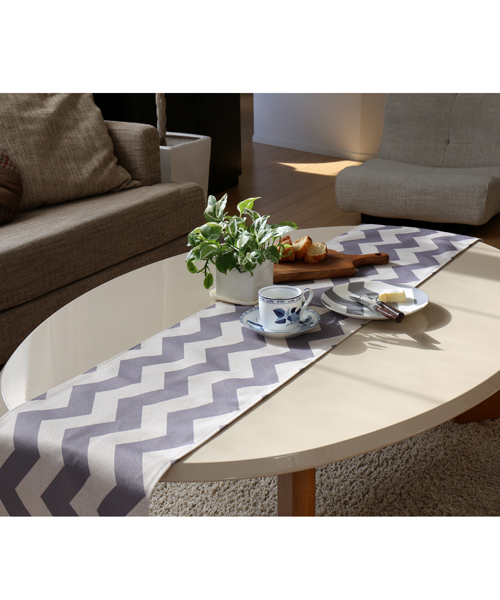 Jubilee（ジュビリー）の「天然リネン 北欧デザイン テーブルランナー（ランチョンマット/テーブルウェア・レディース・ホワイト/ライトグレー/ライトブルー/ネイビー/グレー/ブルー/ホワイト×ブルー/ホワイト×グレー・FREE）」の10枚目の写真