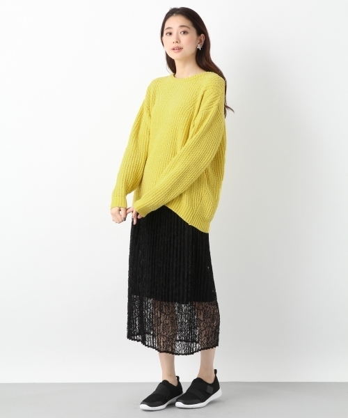 LEPSIM(レプシィム)の「レースプリーツロングスカート 773884(スカート・レディース・ブラック/カーキ・MEDIUM/LARGE)」の12枚目の写真