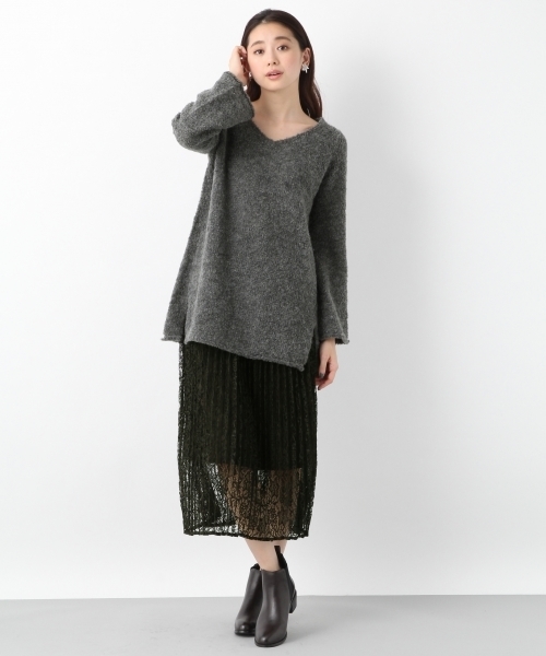 LEPSIM(レプシィム)の「レースプリーツロングスカート 773884(スカート・レディース・ブラック/カーキ・MEDIUM/LARGE)」の15枚目の写真