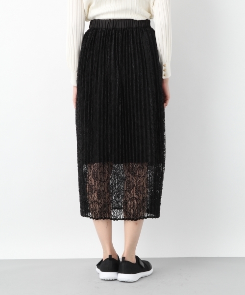 LEPSIM(レプシィム)の「レースプリーツロングスカート 773884(スカート・レディース・ブラック/カーキ・MEDIUM/LARGE)」の4枚目の写真