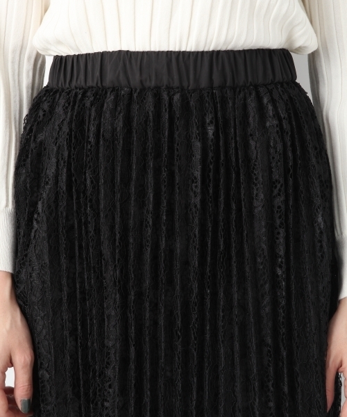 LEPSIM(レプシィム)の「レースプリーツロングスカート 773884(スカート・レディース・ブラック/カーキ・MEDIUM/LARGE)」の8枚目の写真