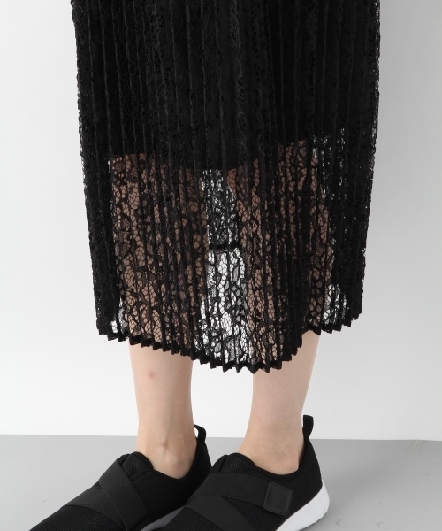 LEPSIM(レプシィム)の「レースプリーツロングスカート 773884(スカート・レディース・ブラック/カーキ・MEDIUM/LARGE)」の10枚目の写真