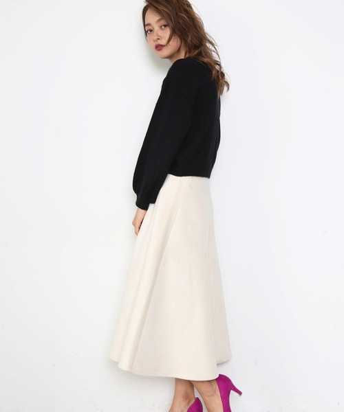 FREE'S MART（フリーズマート）の「Ｆメルトンサーキュラースカート（スカート・レディース・オレンジ/ホワイト・MEDIUM/SMALL）」の21枚目の写真