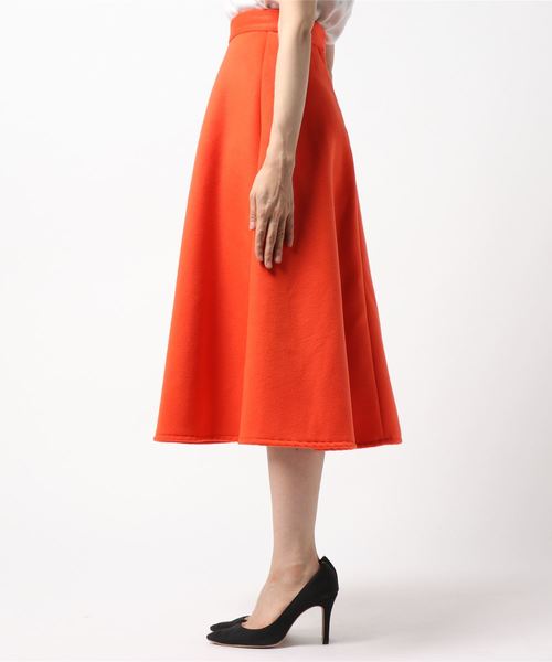 FREE'S MART（フリーズマート）の「Ｆメルトンサーキュラースカート（スカート・レディース・オレンジ/ホワイト・MEDIUM/SMALL）」の10枚目の写真