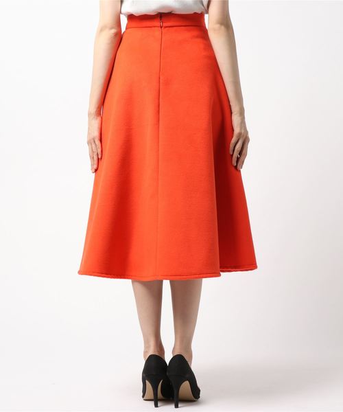 FREE'S MART（フリーズマート）の「Ｆメルトンサーキュラースカート（スカート・レディース・オレンジ/ホワイト・MEDIUM/SMALL）」の13枚目の写真